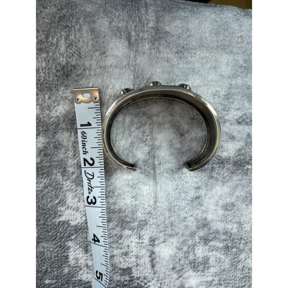 Vtg Carol Felley Navajo Sterling Storyteller Cuff • Mothers & Babies • Signed - Picture 5 of 8
